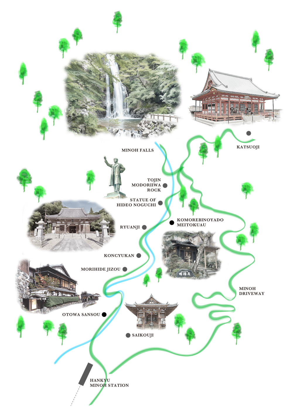 明治の森 箕面 音羽山荘の周辺環境